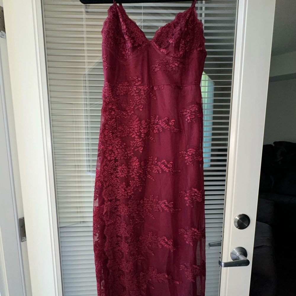 Burgundy fashionova dress